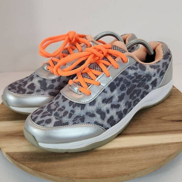 Vionic 335 Neptune Women's Sneakers Size 11 Gray Leopard Print Training Walking - Picture 6 of 10